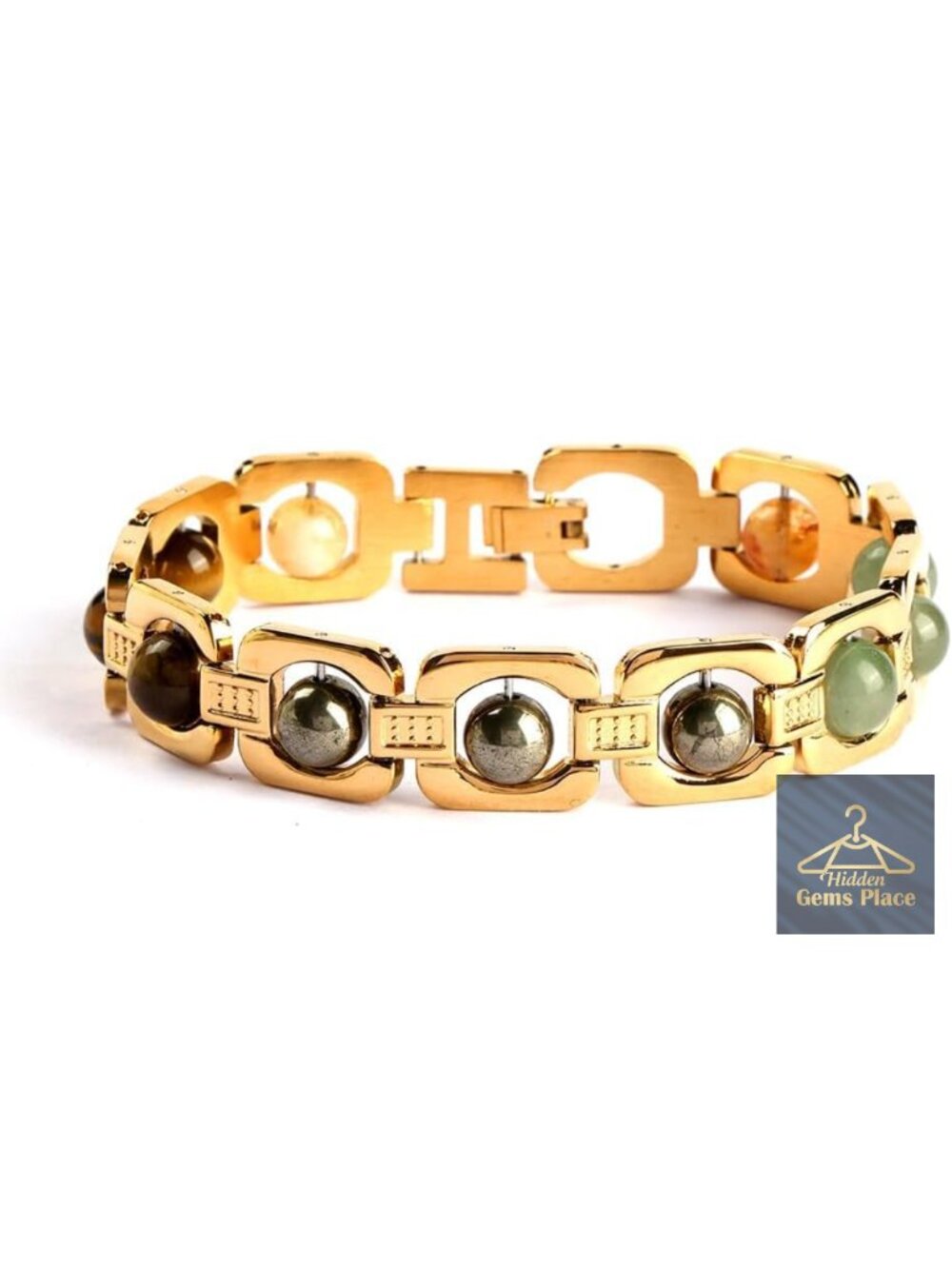Gold Plated Adjustable Unisex Bracelet with IGP Coating Daily Wear Jewelry